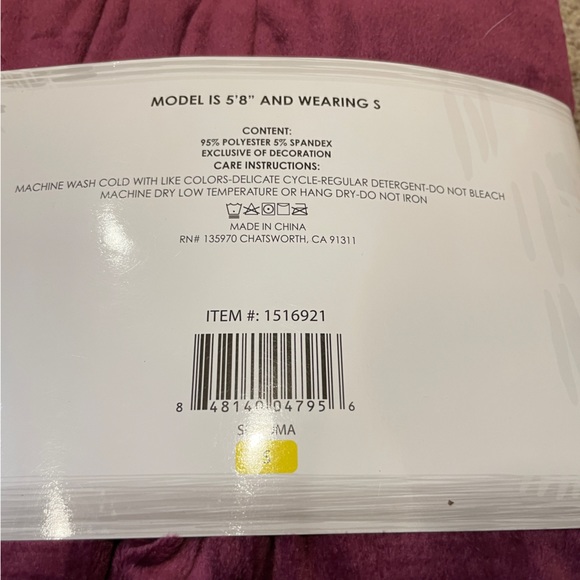 Honeydew Women's 2 Piece Super Soft Fleece Lounge PJ Set Wildberry Small - Picture 3 of 5